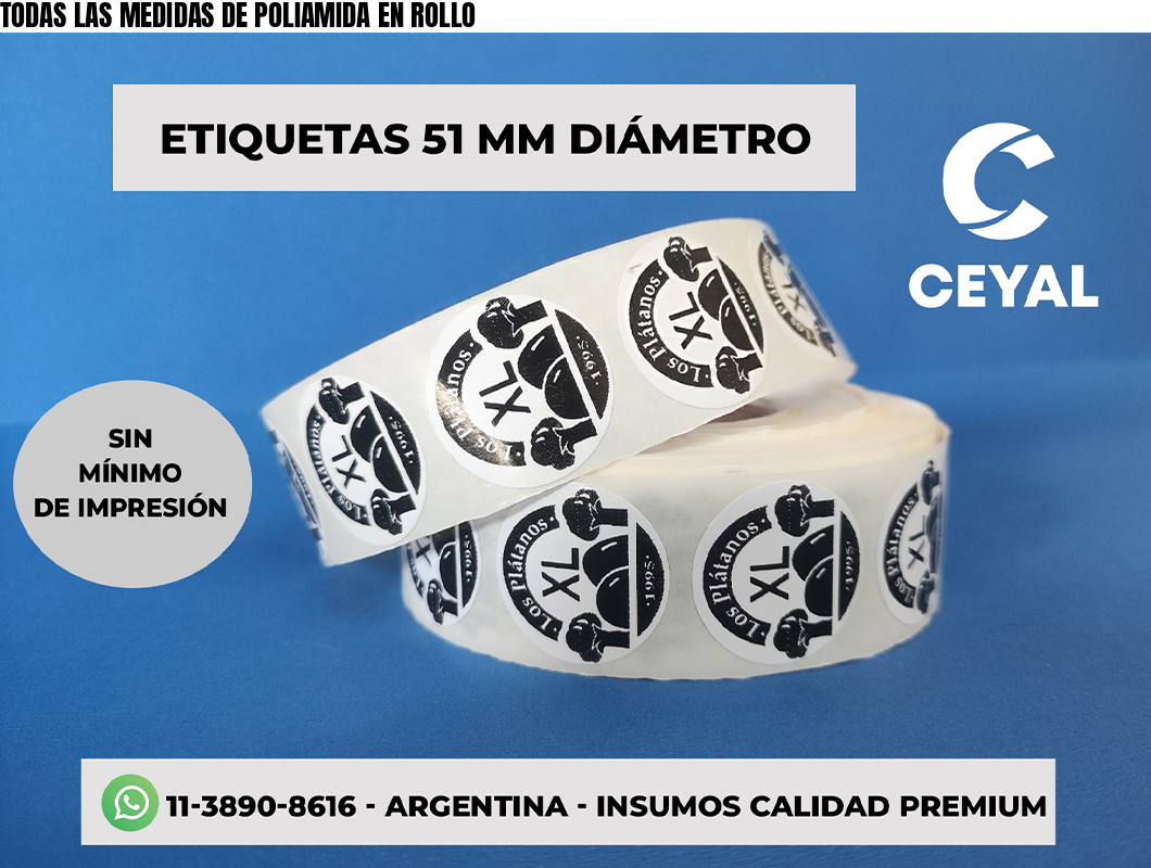 TODAS LAS MEDIDAS DE POLIAMIDA EN ROLLO