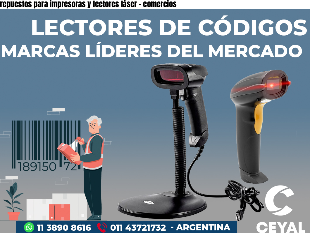 repuestos para impresoras y lectores láser - comercios
