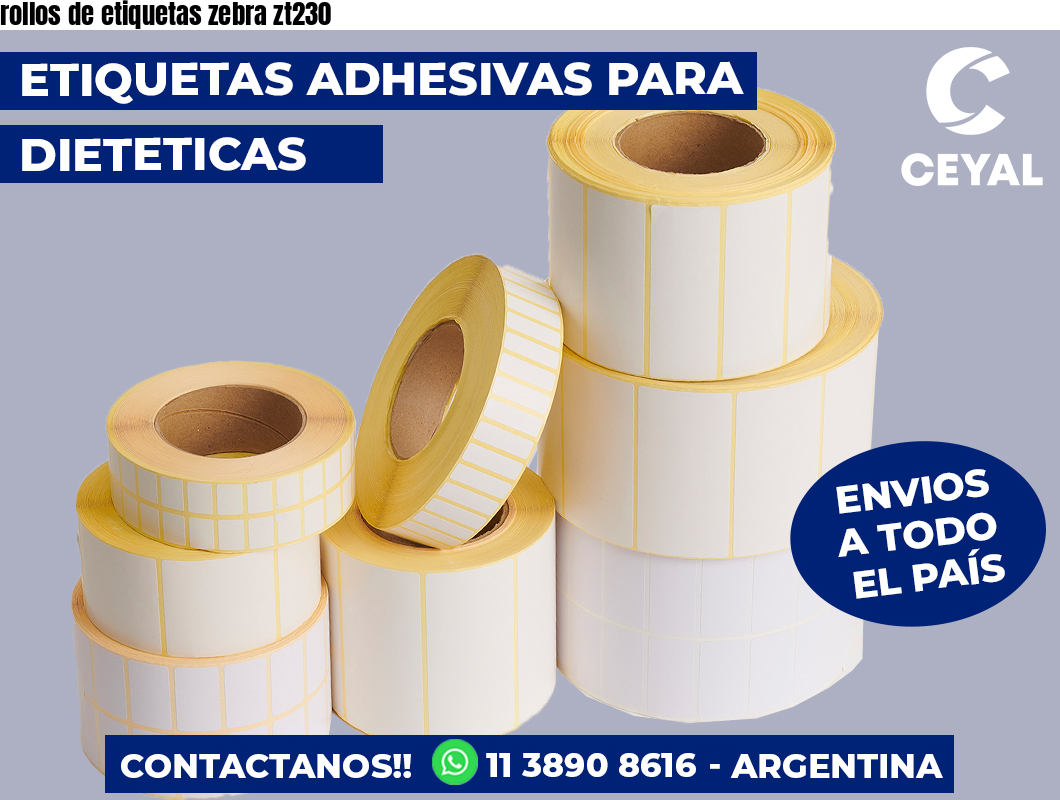 rollos de etiquetas zebra zt230