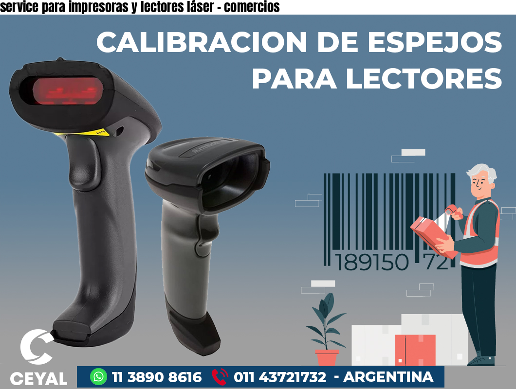 service para impresoras y lectores láser - comercios