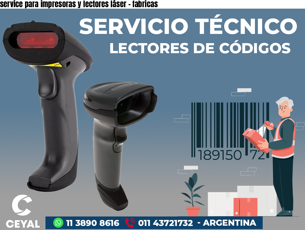 service para impresoras y lectores láser - fabricas