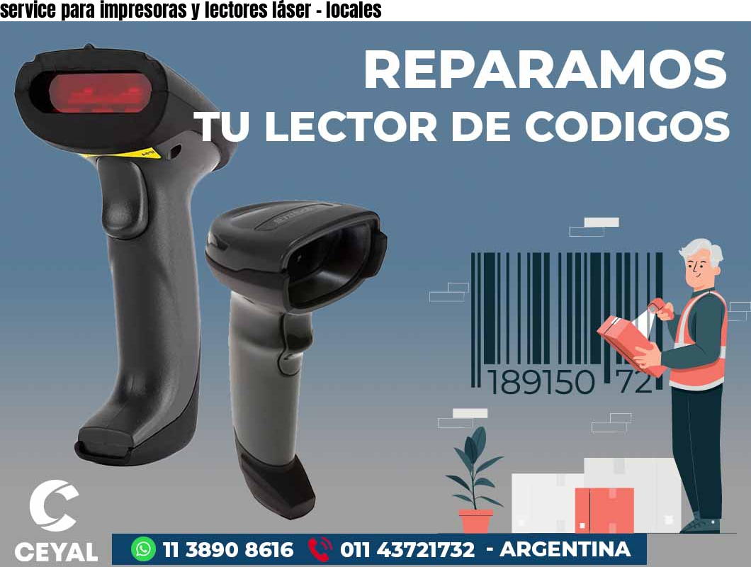 service para impresoras y lectores láser - locales