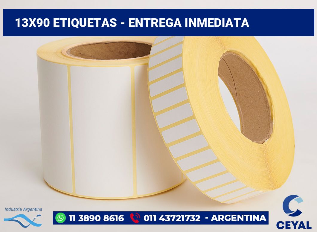 13x90 Etiquetas