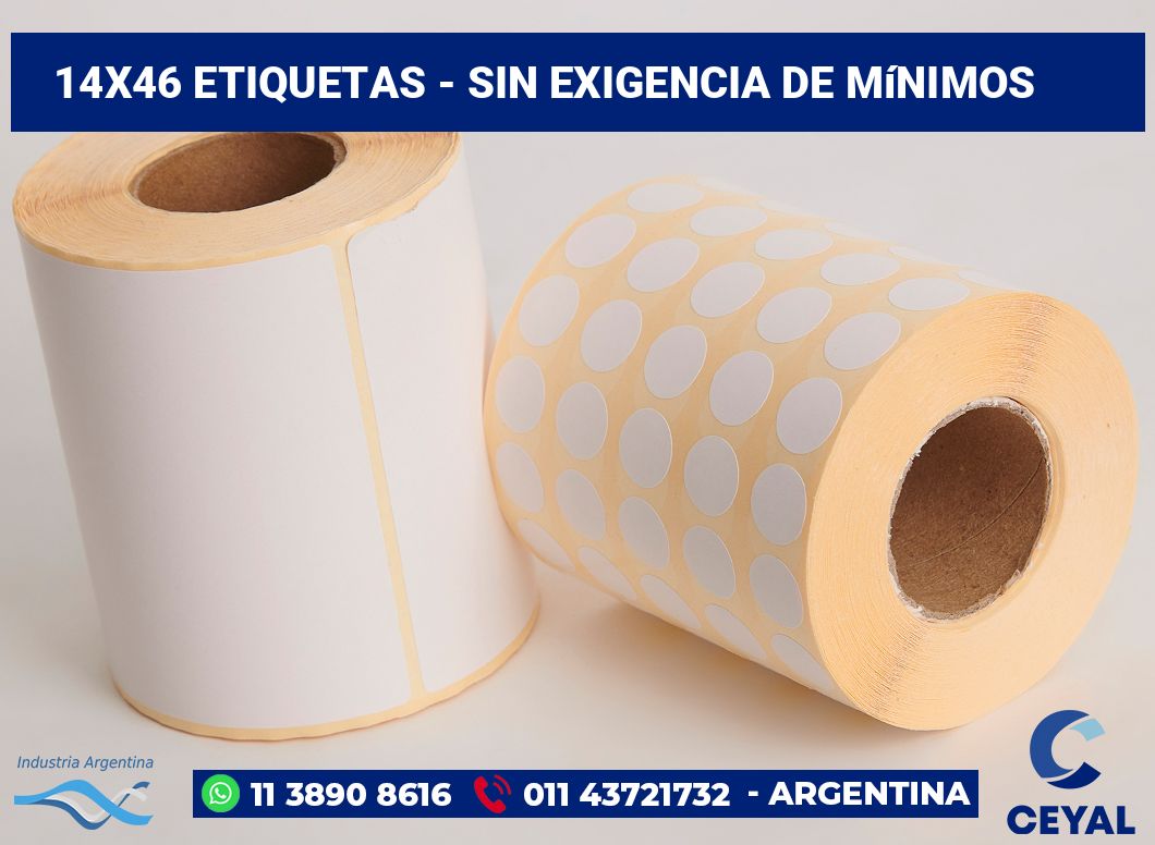 14×46 Etiquetas