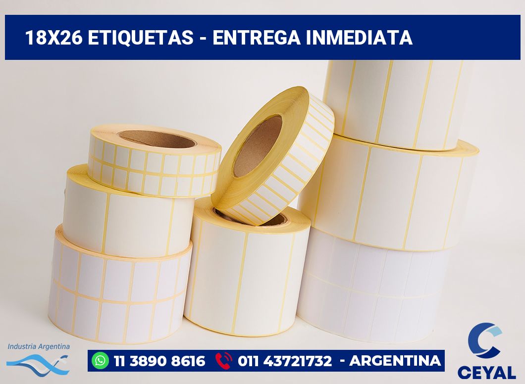 18×26 Etiquetas