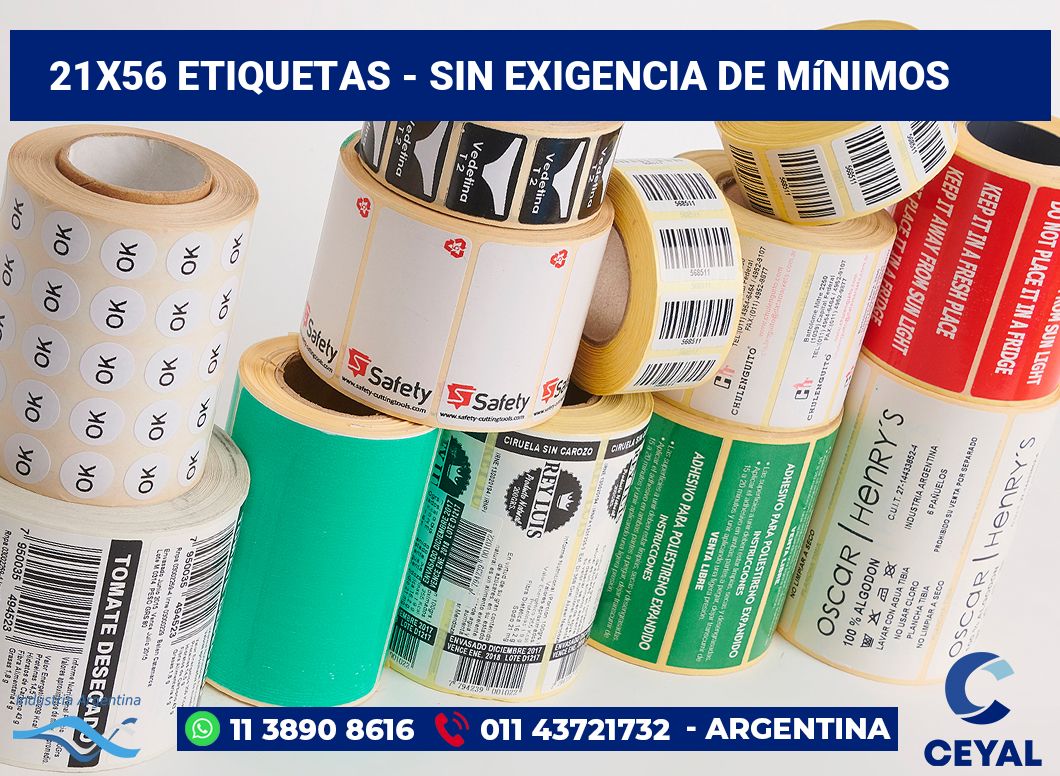 21x56 Etiquetas