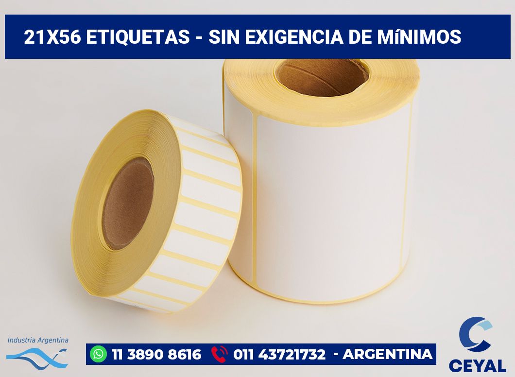 21×56 Etiquetas