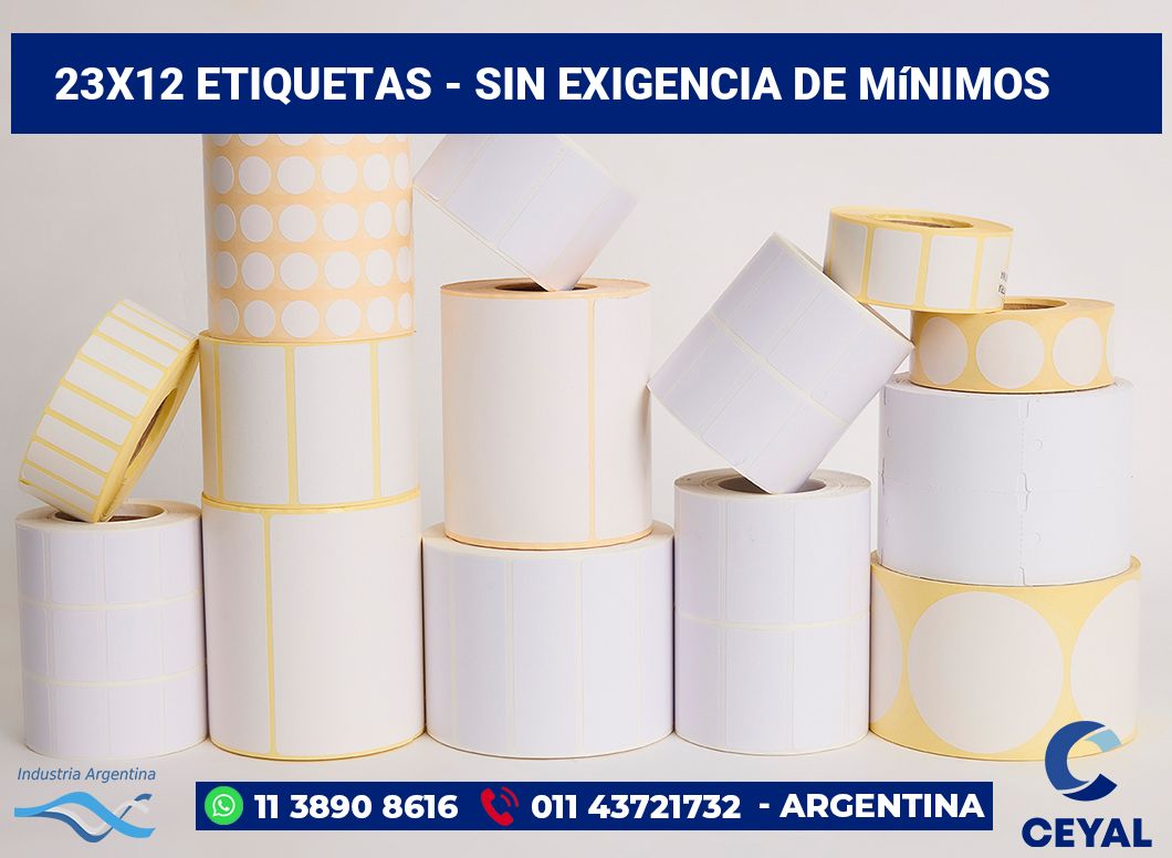 23×12 Etiquetas