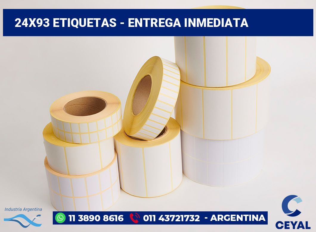 24x93 Etiquetas