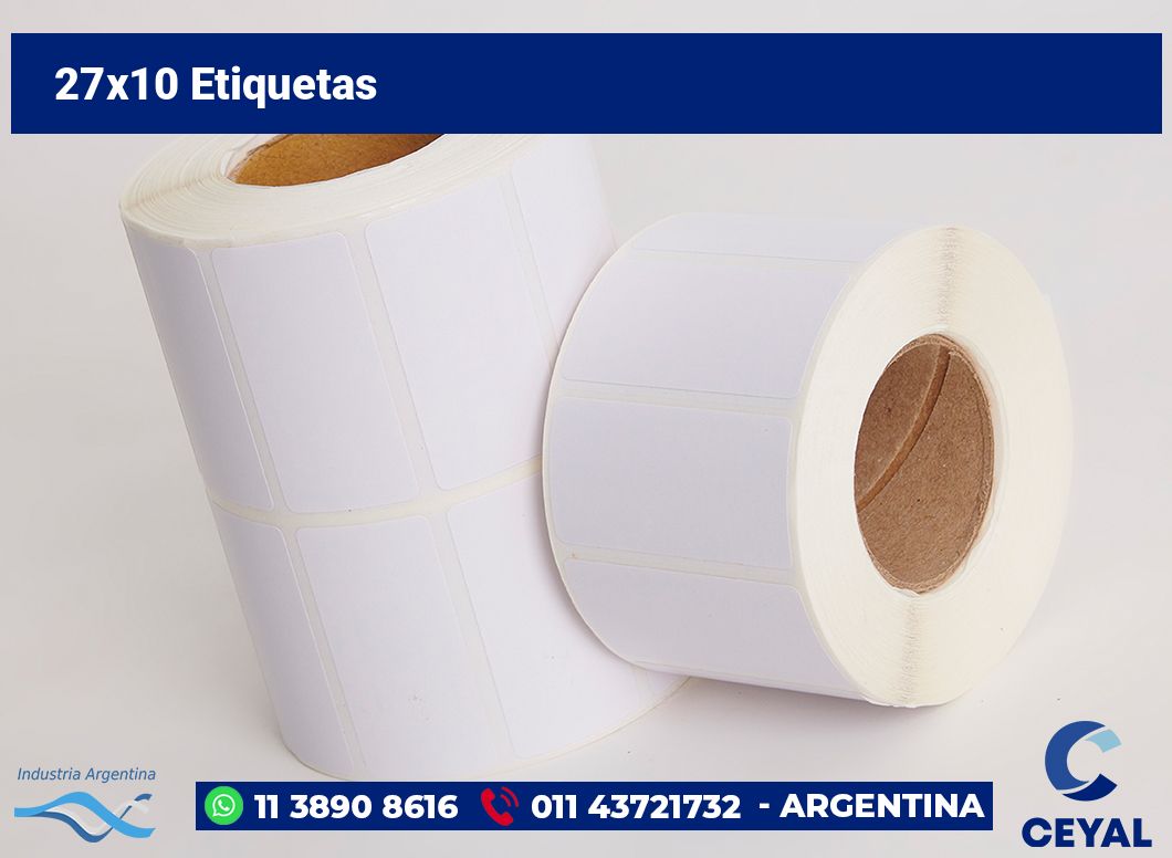 27x10 Etiquetas