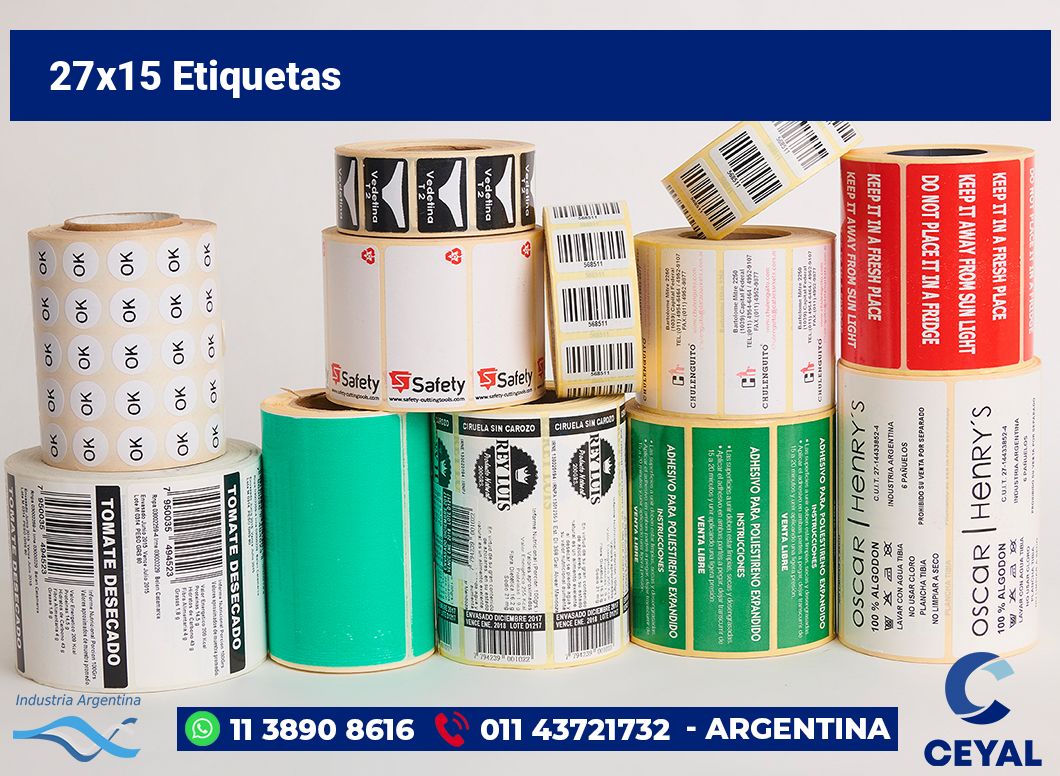 27x15 Etiquetas