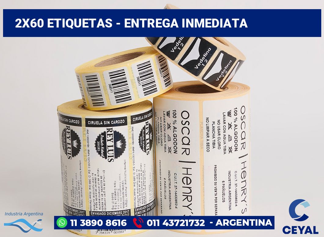 2x60 Etiquetas