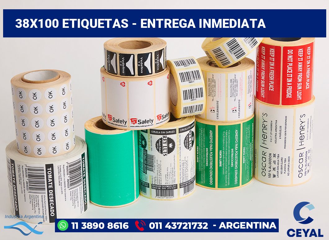 38×100 Etiquetas