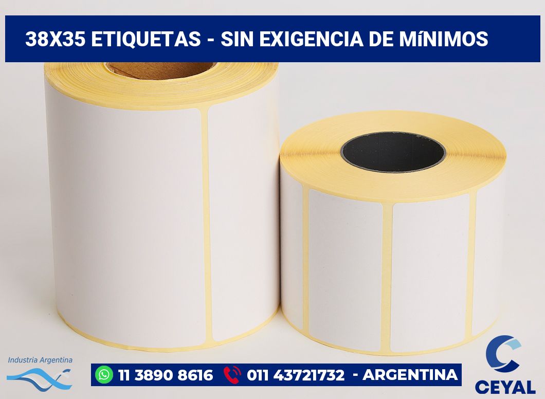 38×35 Etiquetas