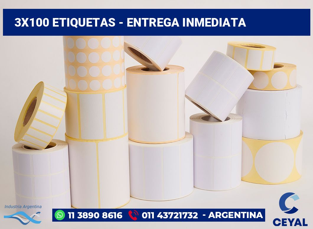 3x100 Etiquetas