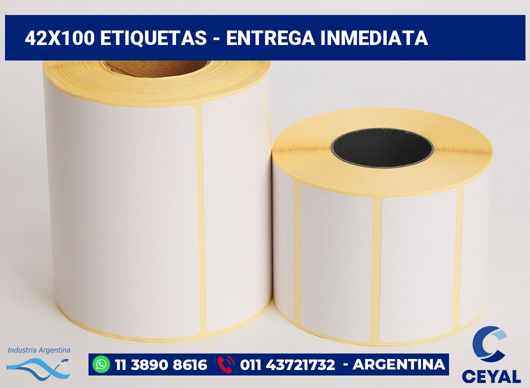 42×100 Etiquetas
