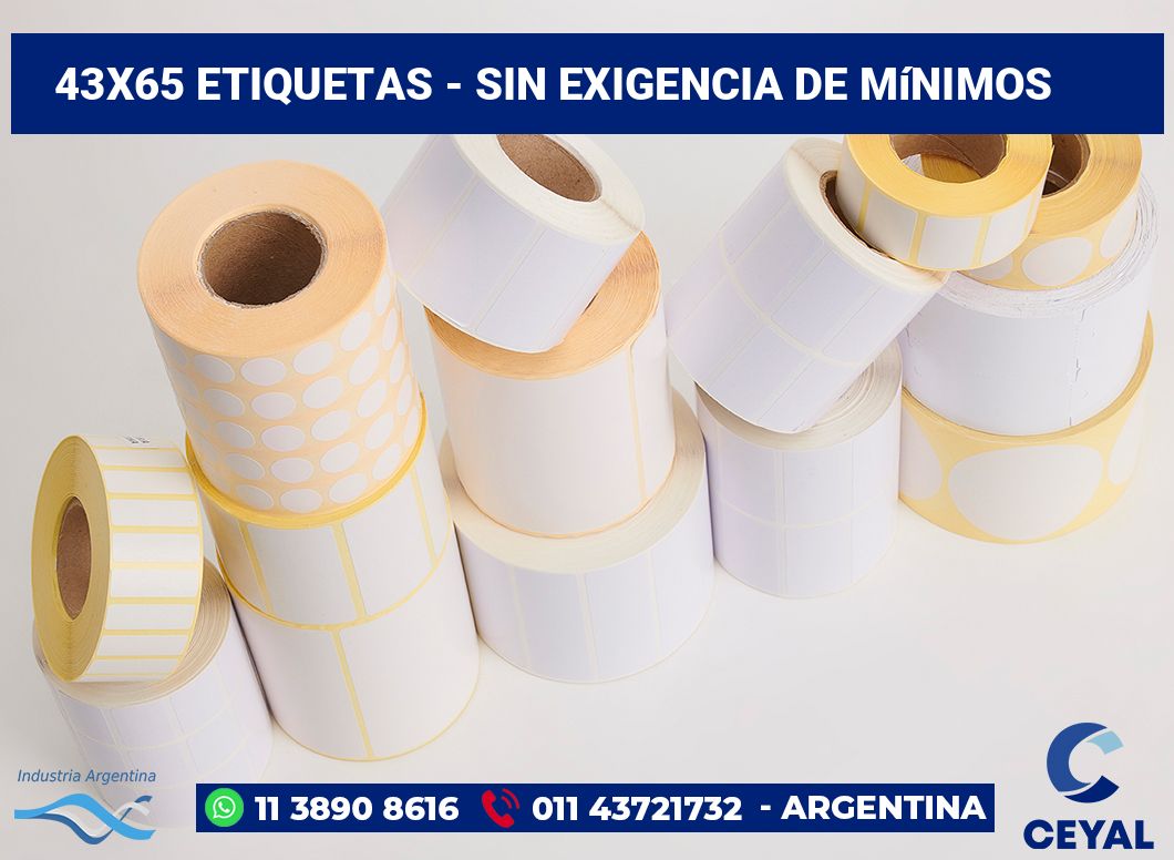 43x65 Etiquetas