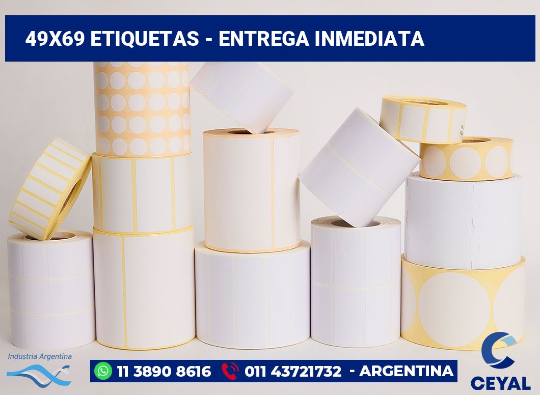 49×69 Etiquetas