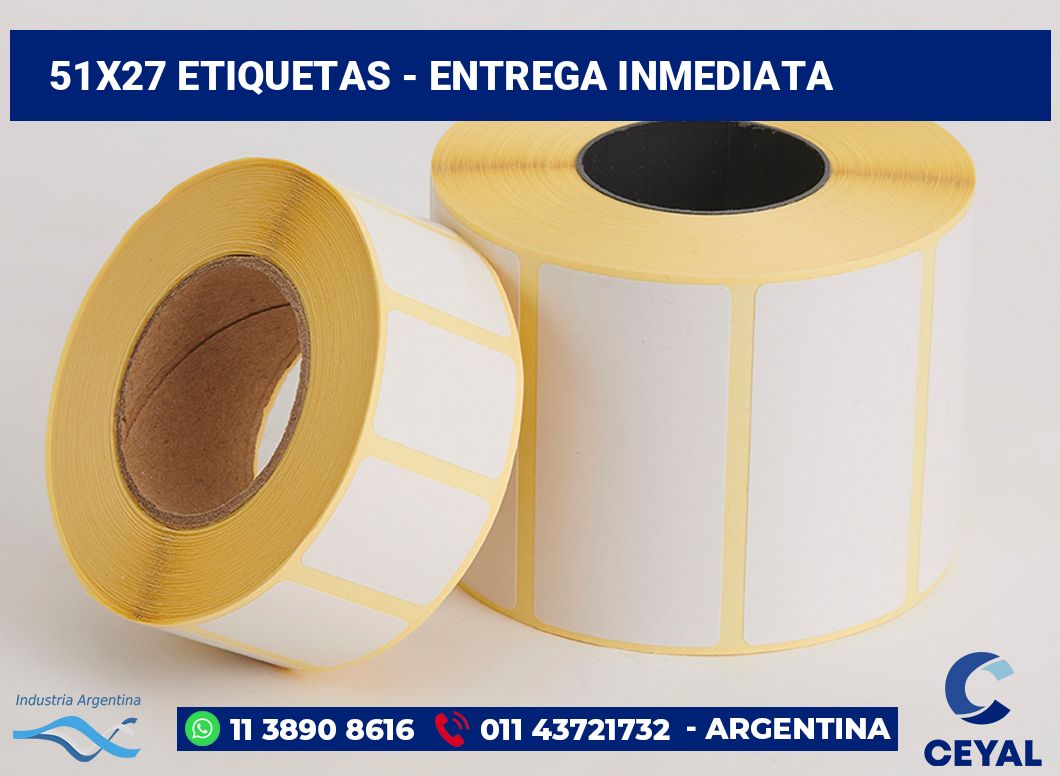 51x27 Etiquetas