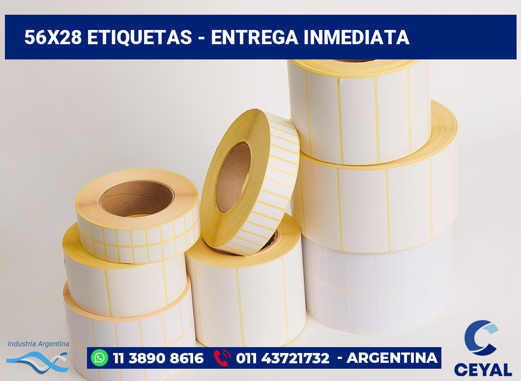 56×28 Etiquetas