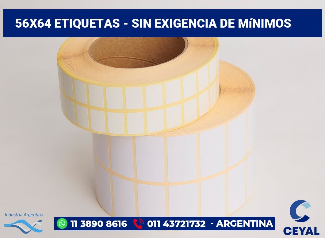 56x64 Etiquetas