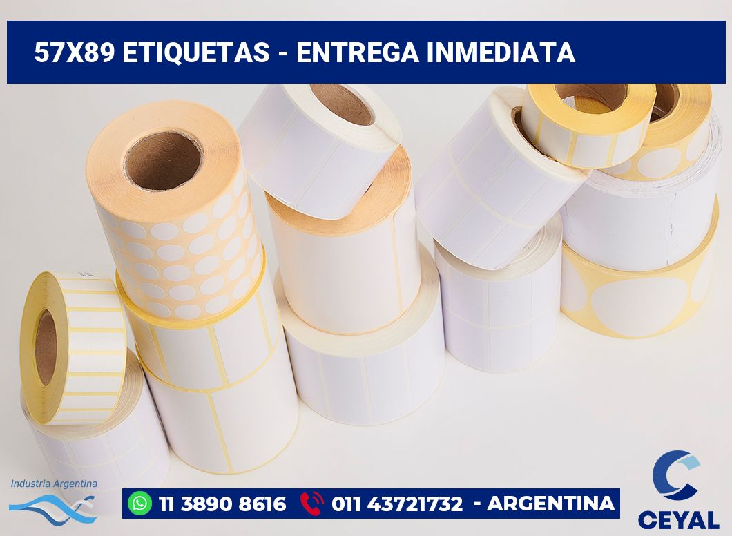 57×89 Etiquetas