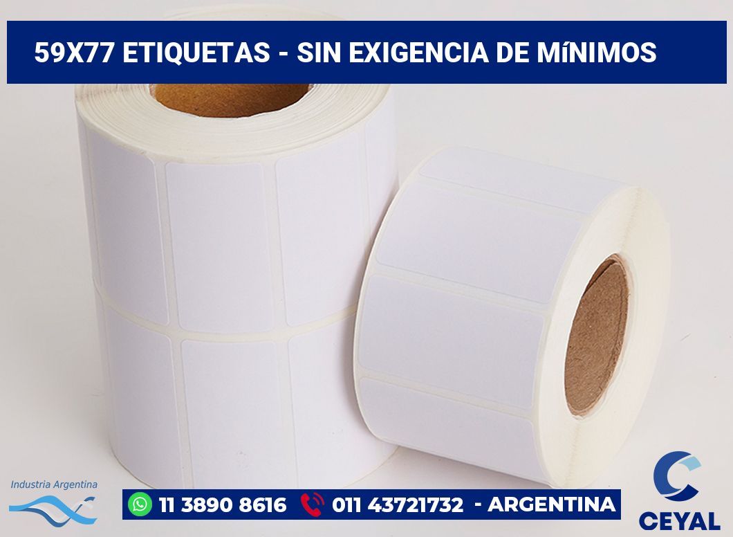 59×77 Etiquetas