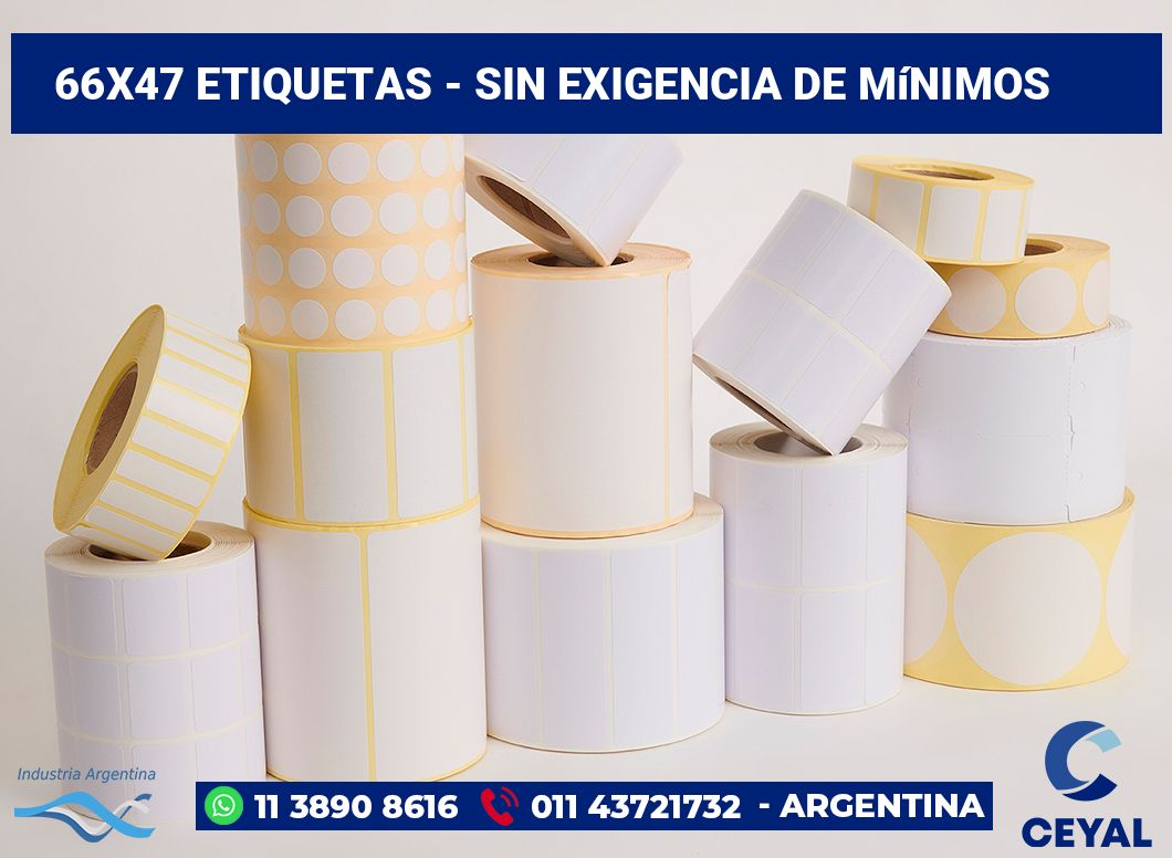 66×47 Etiquetas