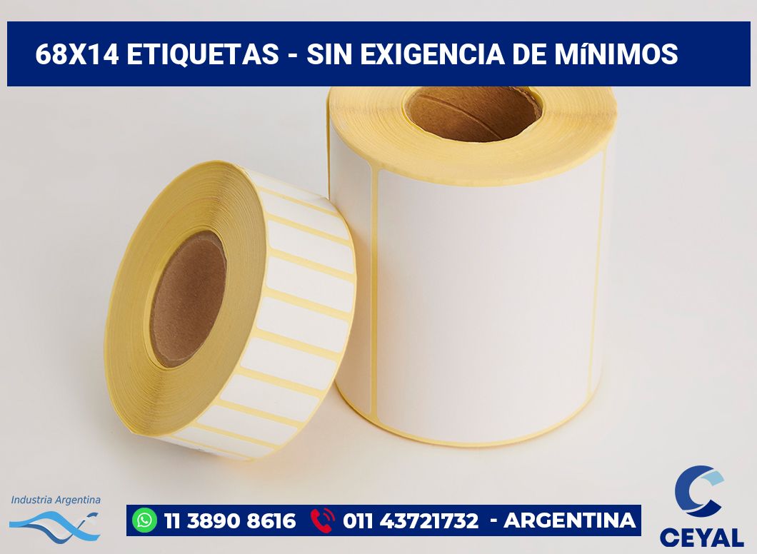 68×14 Etiquetas