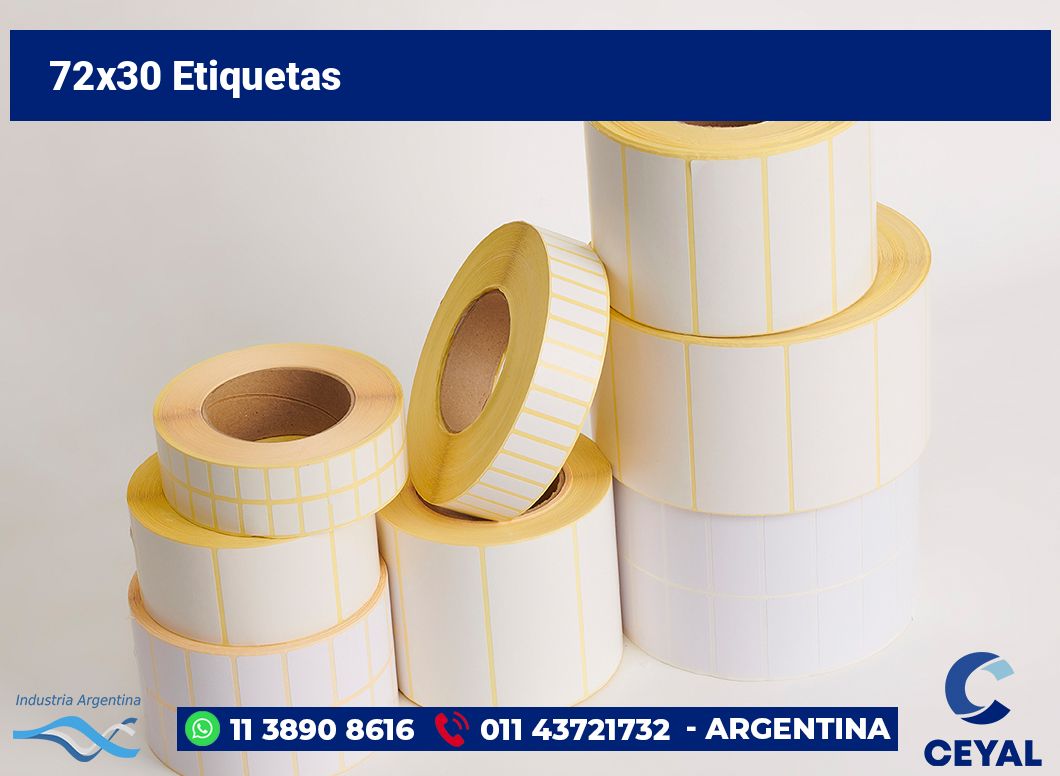72x30 Etiquetas