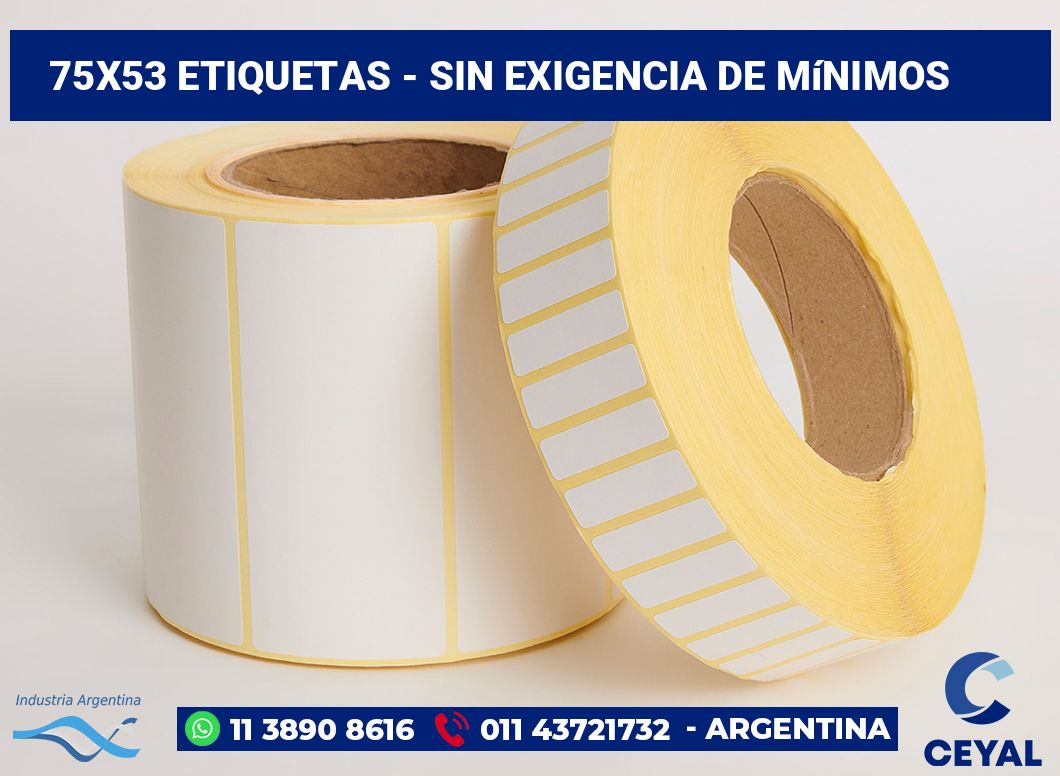 75×53 Etiquetas