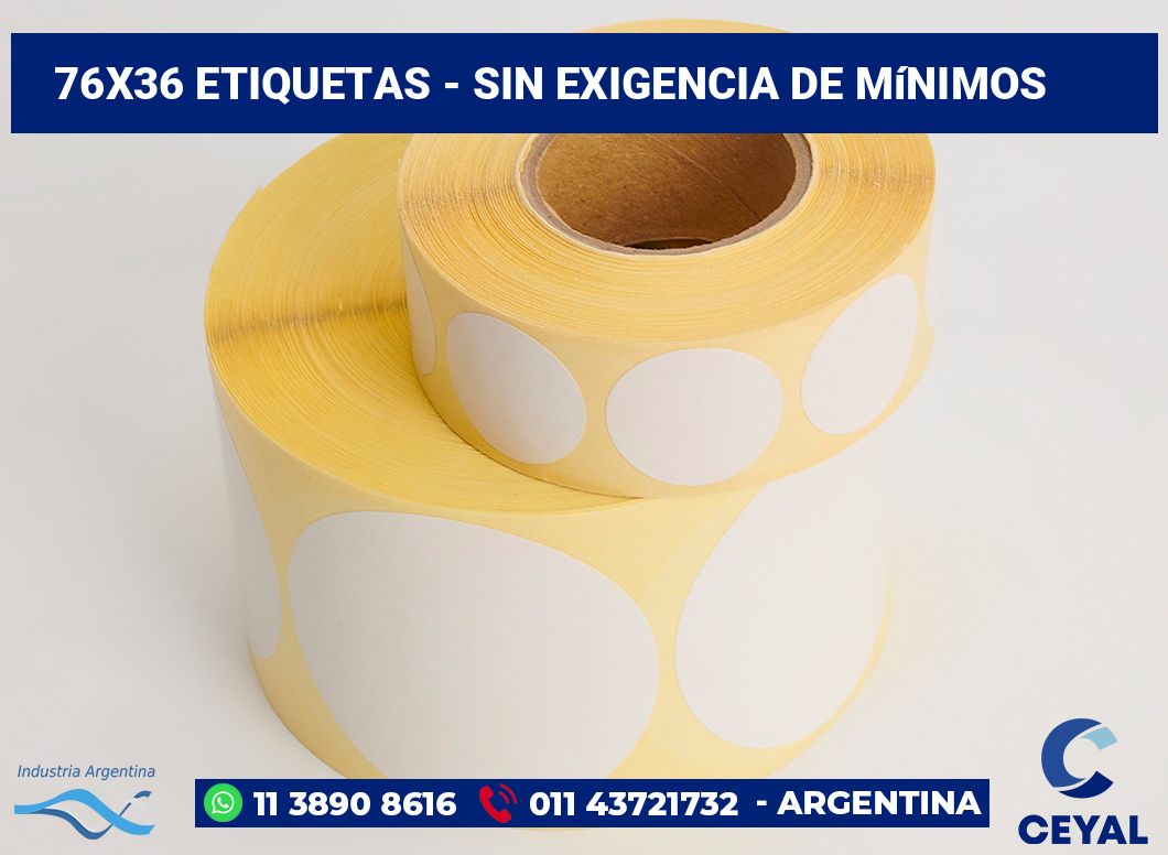76×36 Etiquetas