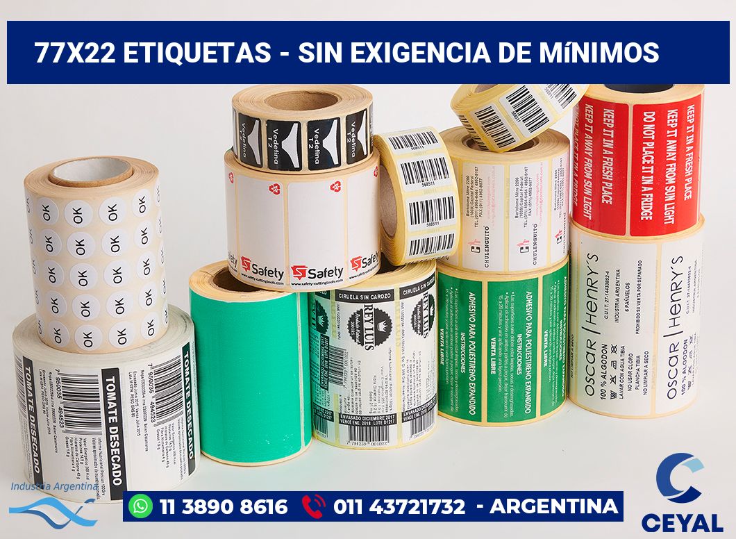77x22 Etiquetas