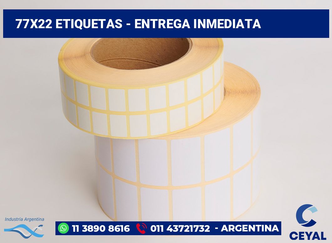 77×22 Etiquetas
