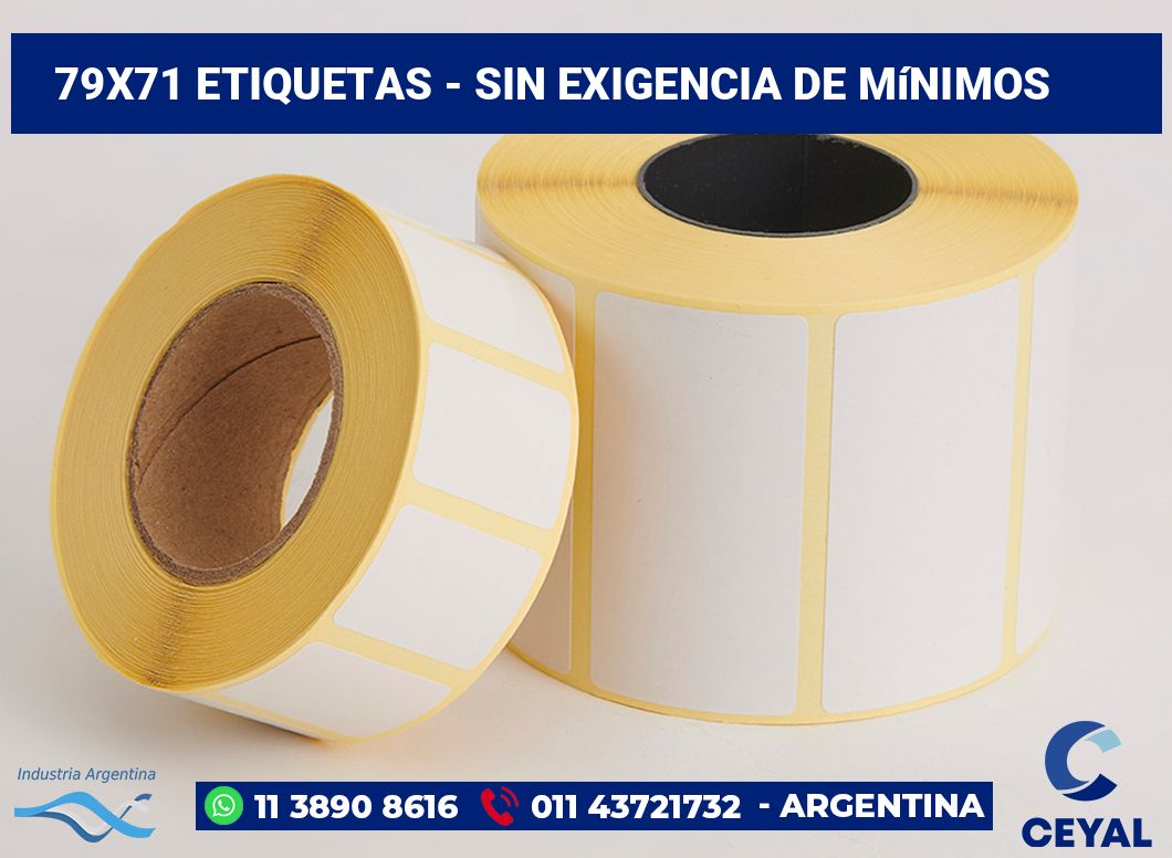 79×71 Etiquetas