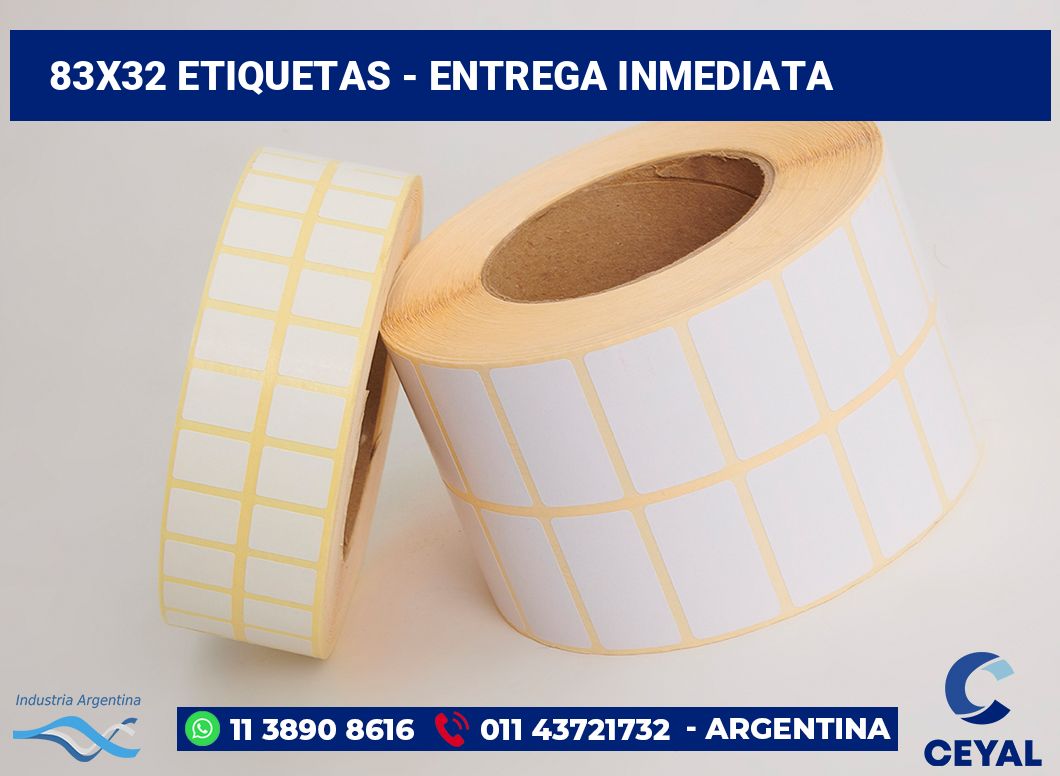 83×32 Etiquetas
