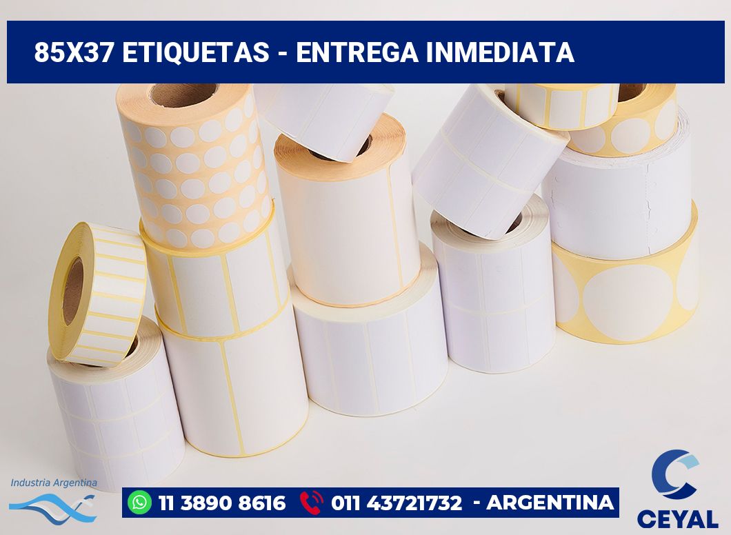 85×37 Etiquetas