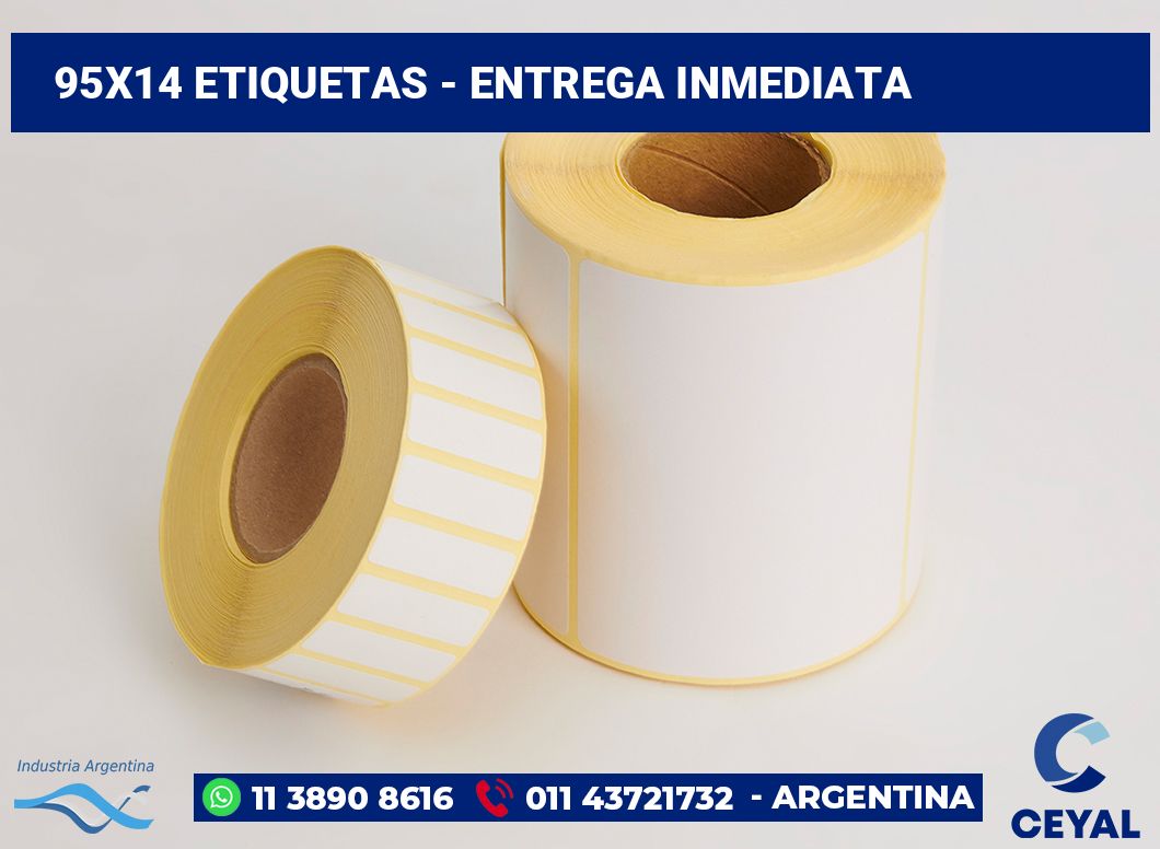 95×14 Etiquetas