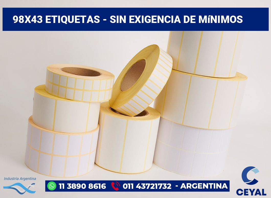 98x43 Etiquetas