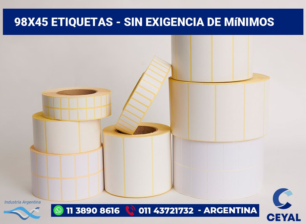 98×45 Etiquetas