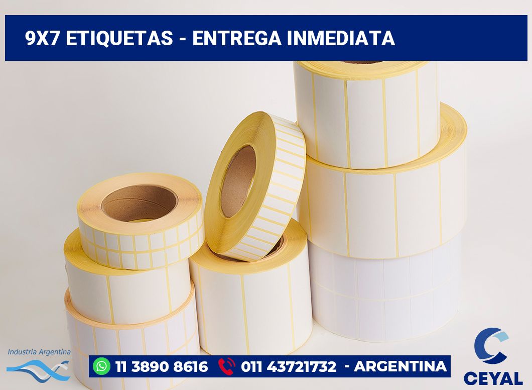 9x7 Etiquetas