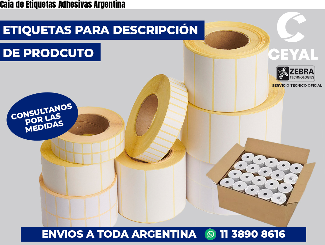 Caja de Etiquetas Adhesivas Argentina
