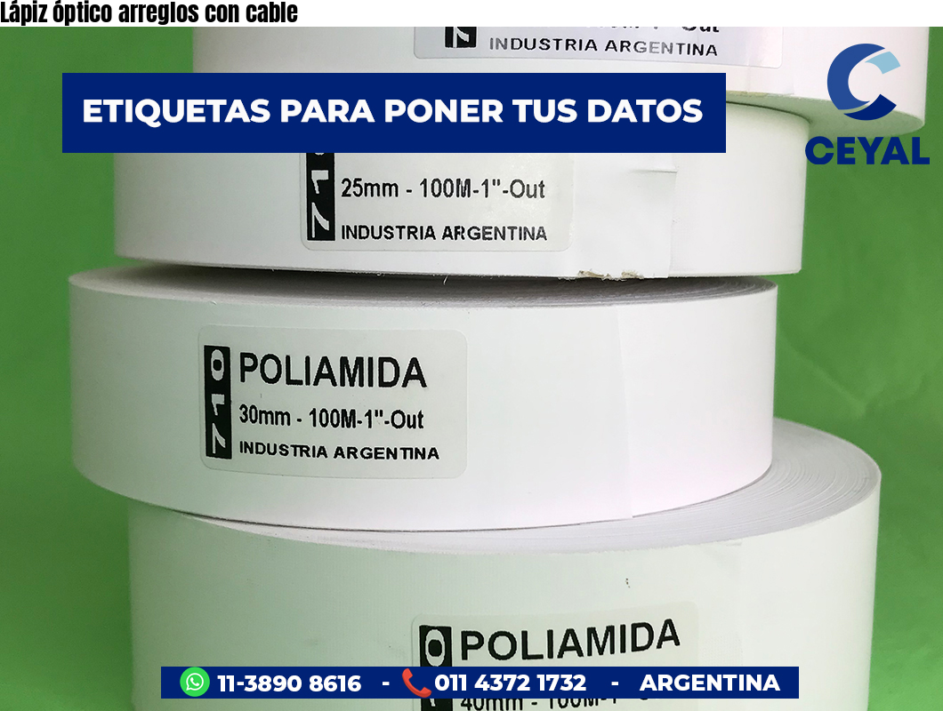 Lápiz óptico arreglos con cable