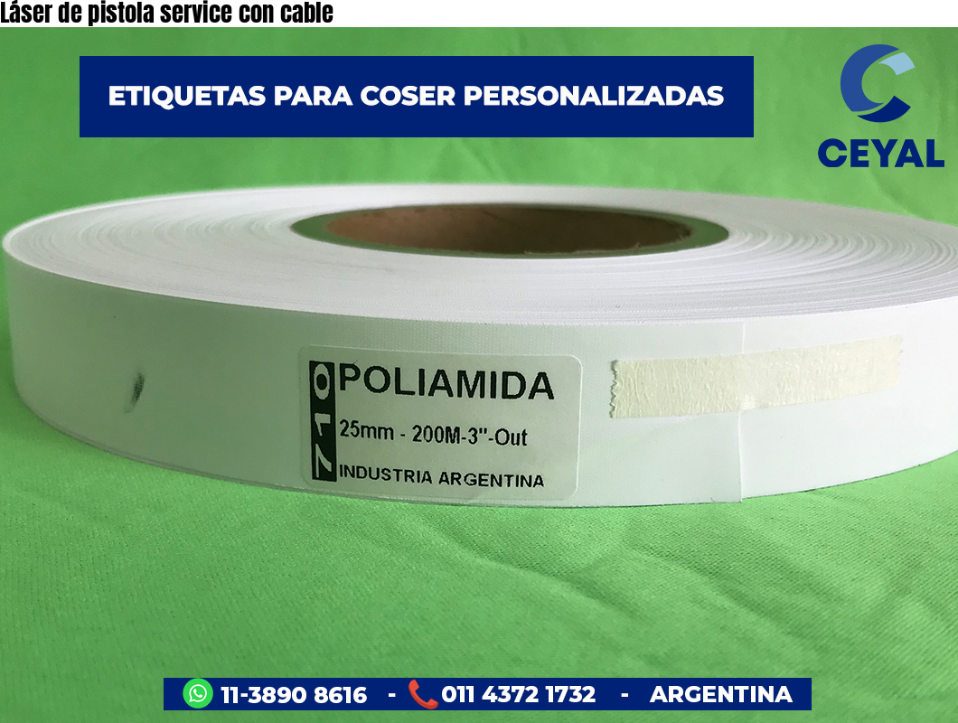 Láser de pistola service con cable