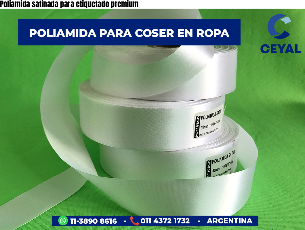 Poliamida satinada para etiquetado premium