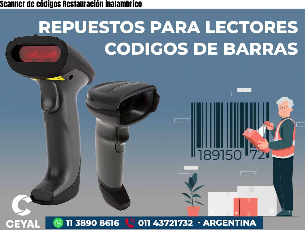 Scanner de códigos Restauración inalambrico