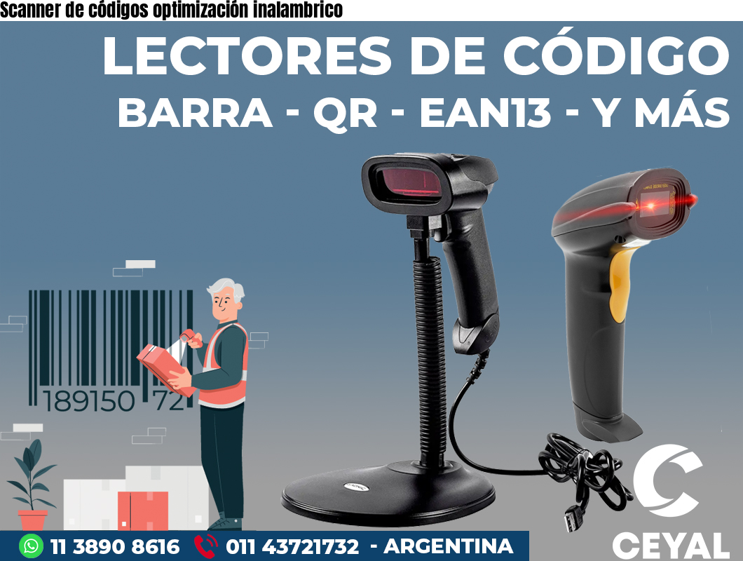 Scanner de códigos optimización inalambrico