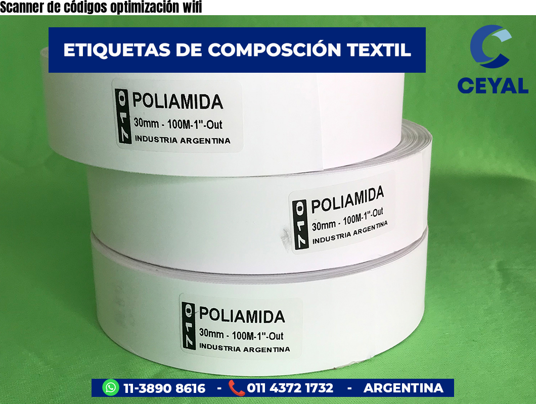 Scanner de códigos optimización wifi