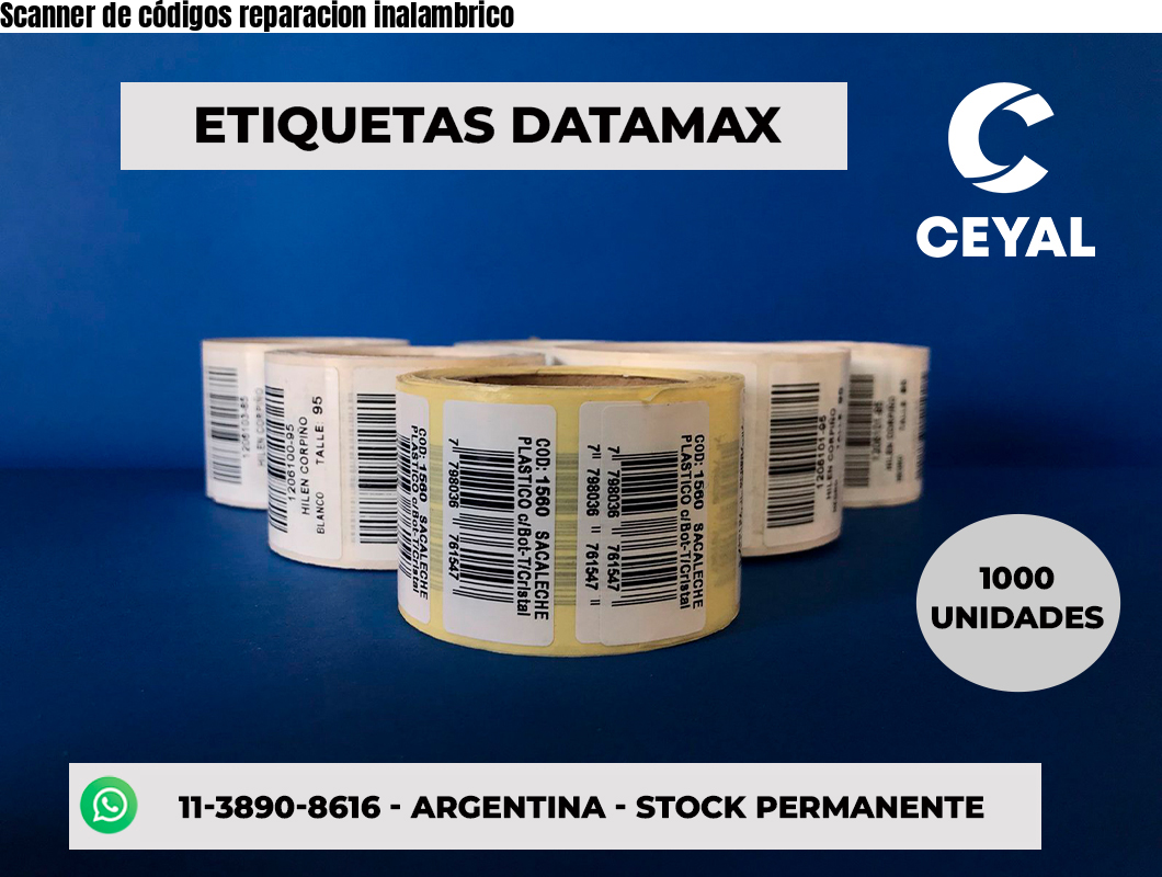 Scanner de códigos reparacion inalambrico