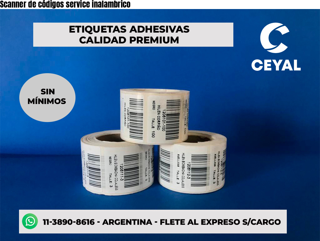 Scanner de códigos service inalambrico